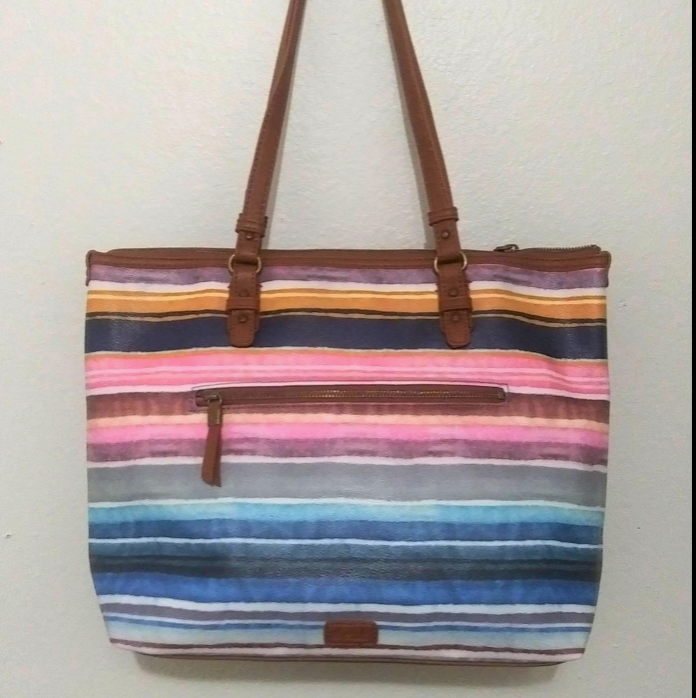 The SAK Pacifica Sunset Stripe Tote